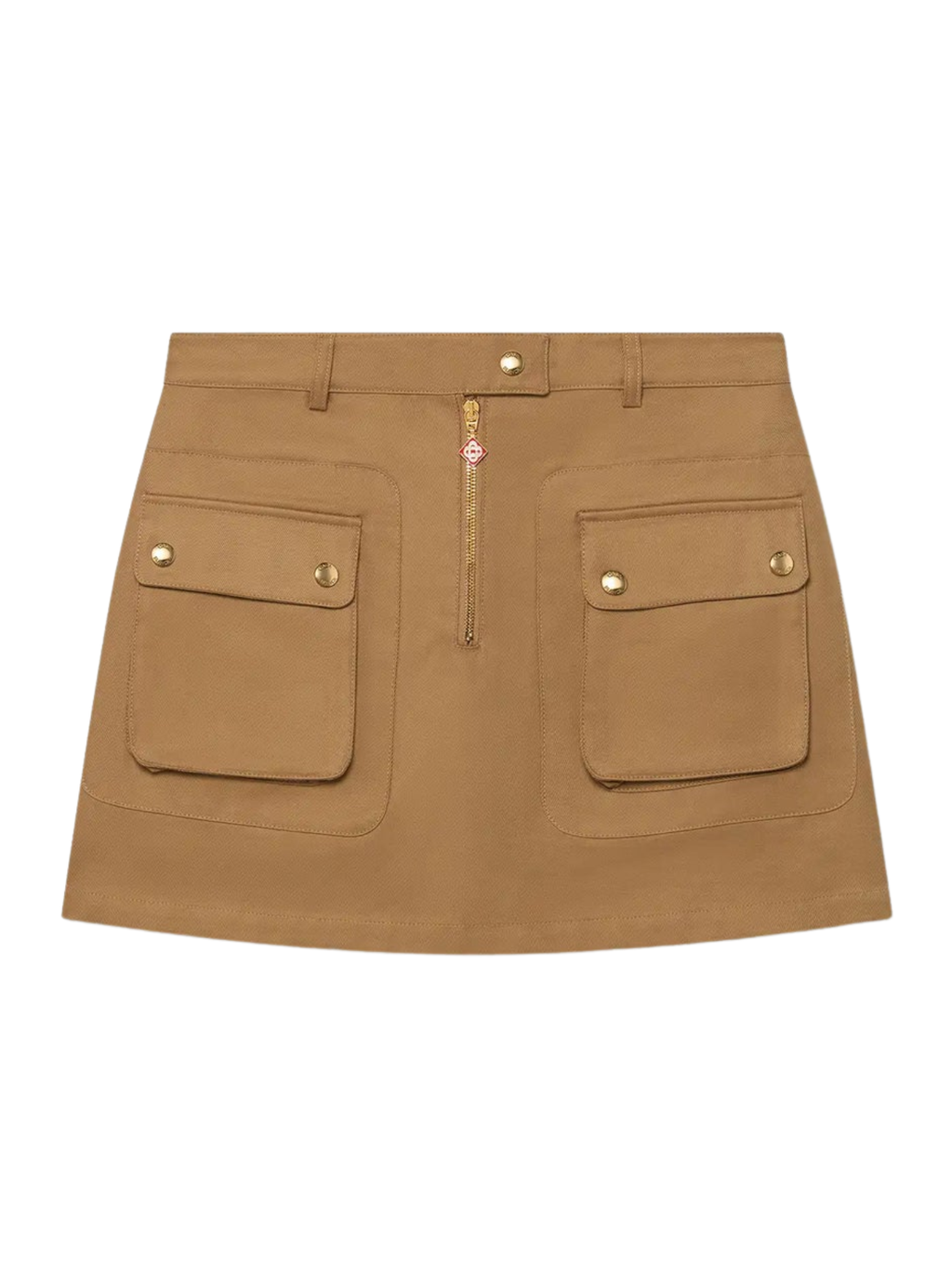 CASABLANCA WOMEN Cotton Pocket Mini Skirt Beige
