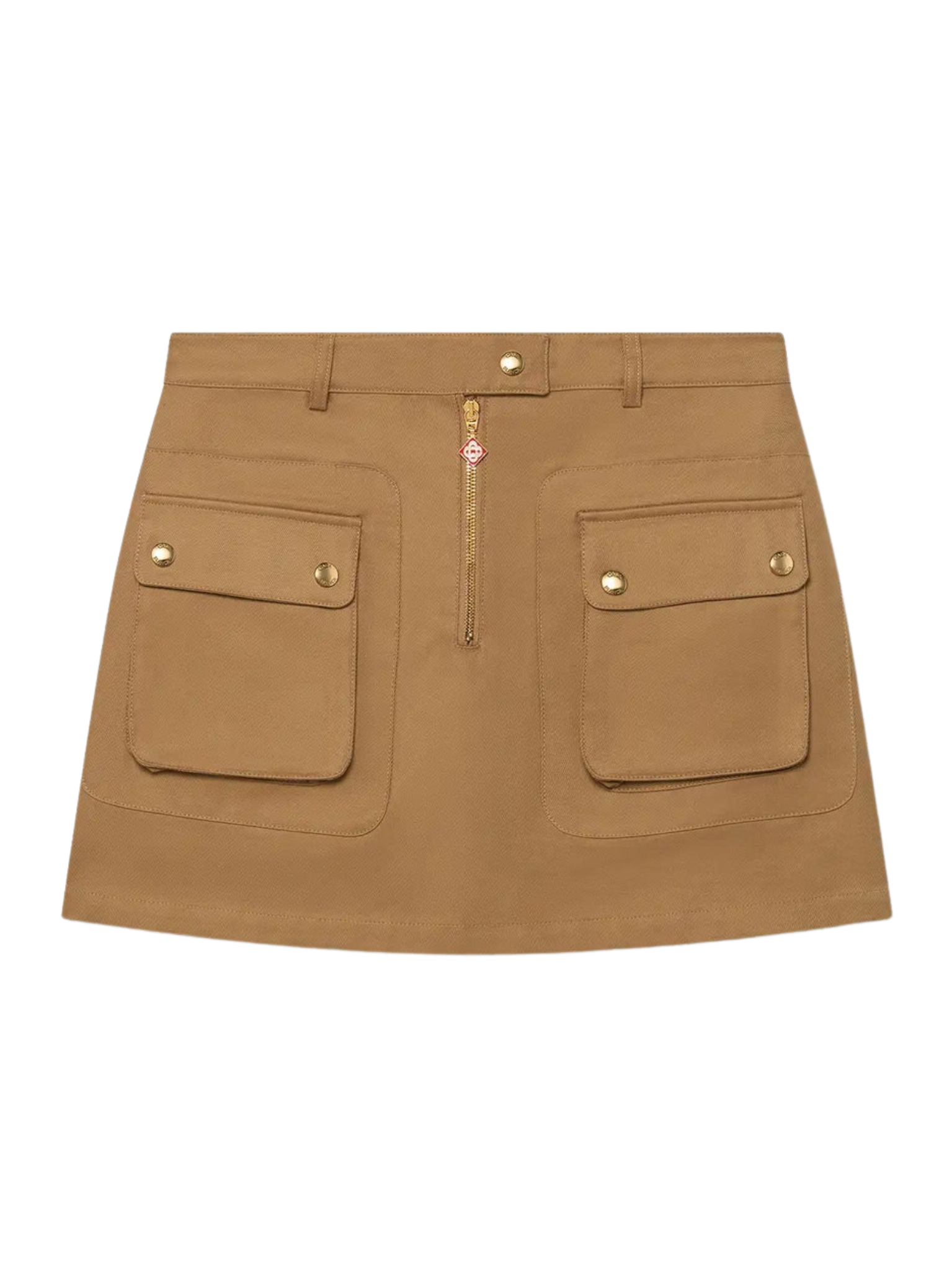 CASABLANCA WOMEN Cotton Pocket Mini Skirt Beige