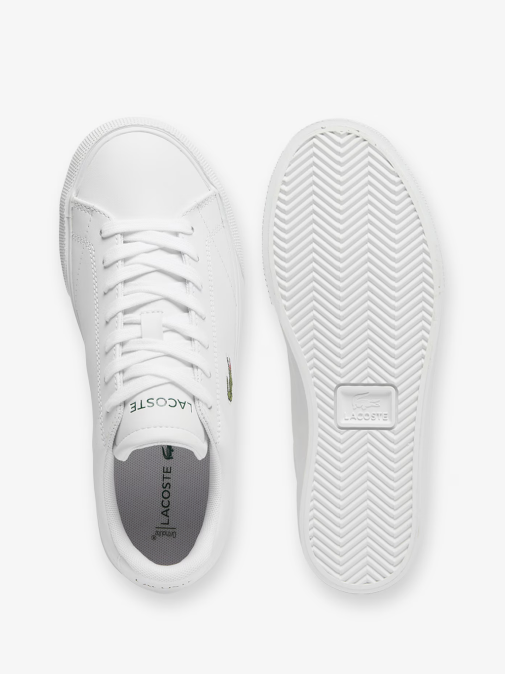LACOSTE WOMEN Lerond Set Leather Sneakers White