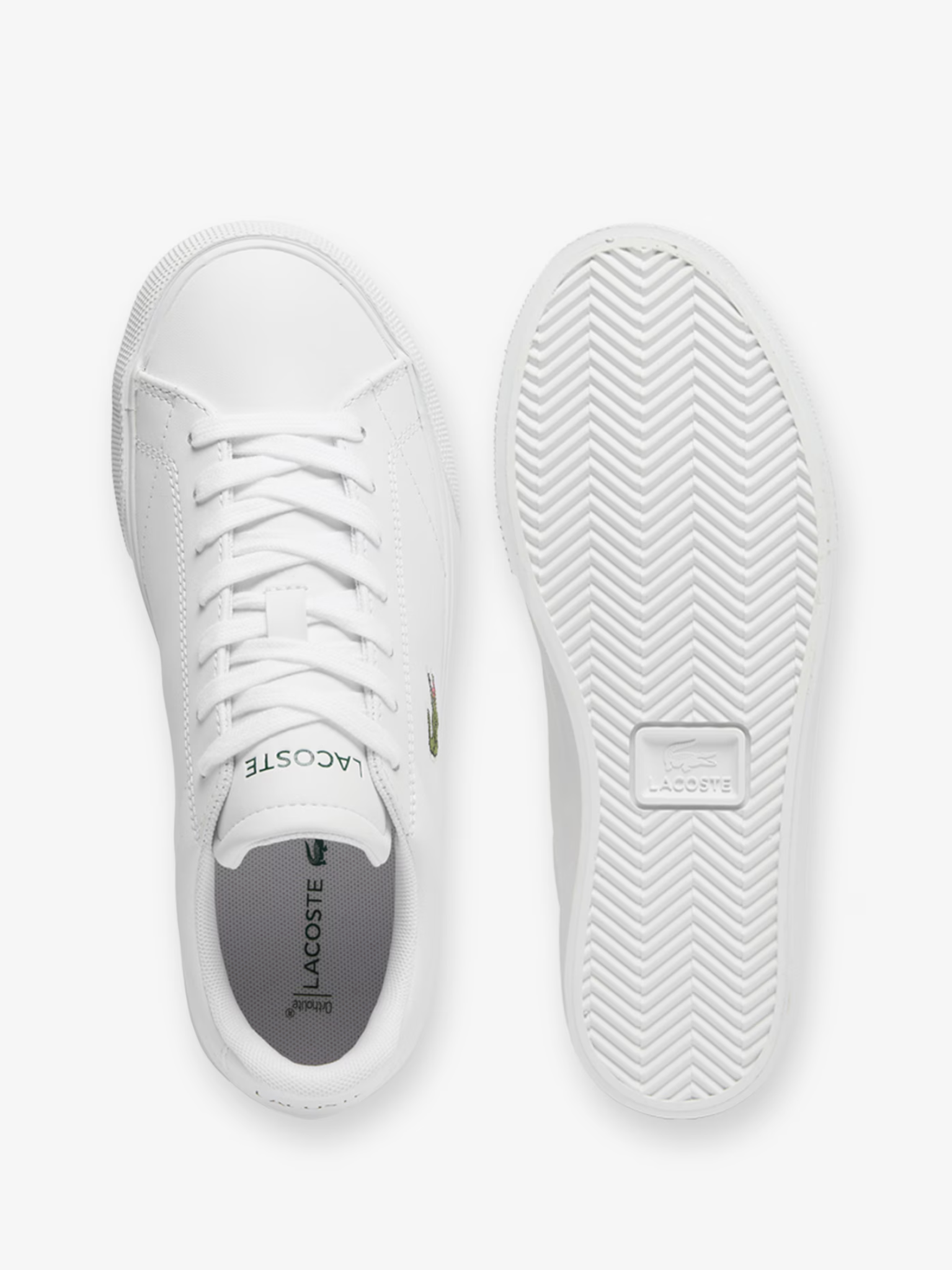 LACOSTE WOMEN Lerond Set Leather Sneakers White