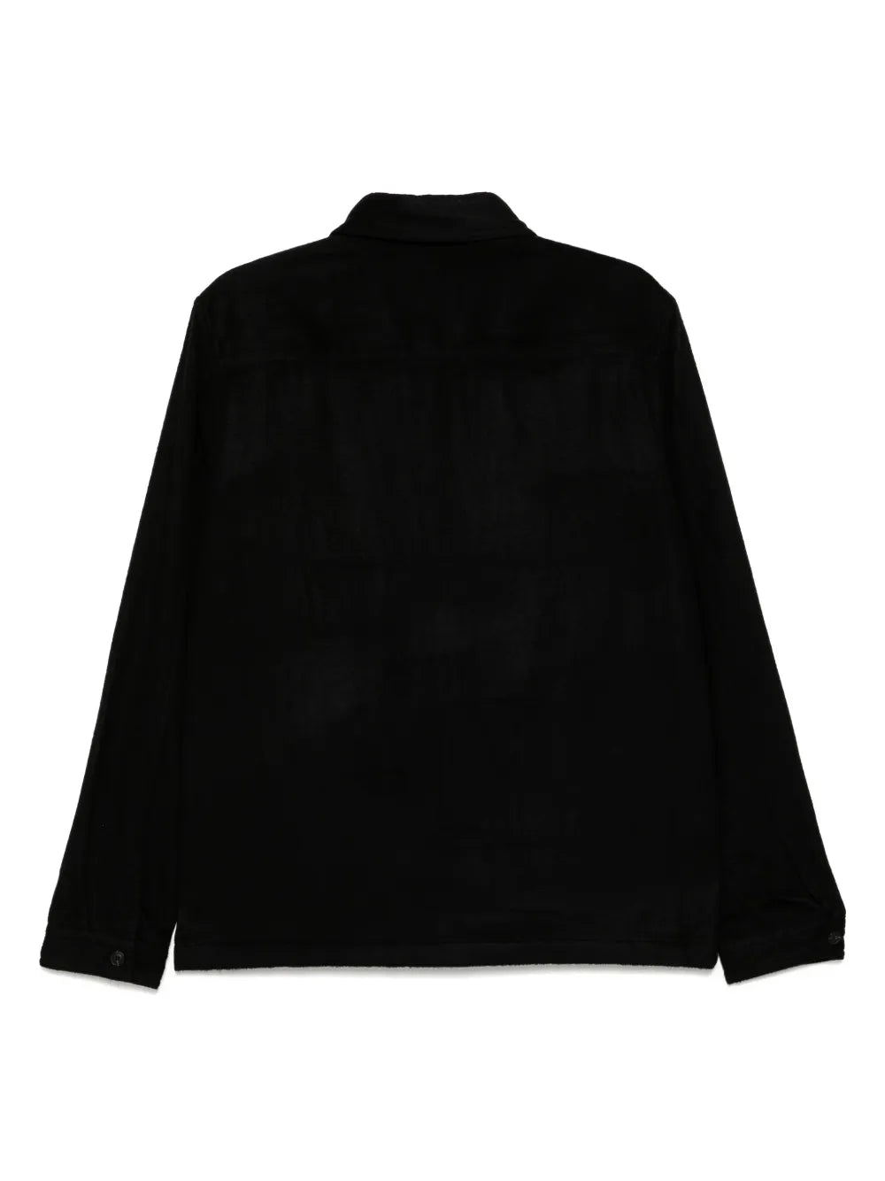 HUGO Logo-Patch Long Sleeves Enalu Oversized-fit Shirt Black