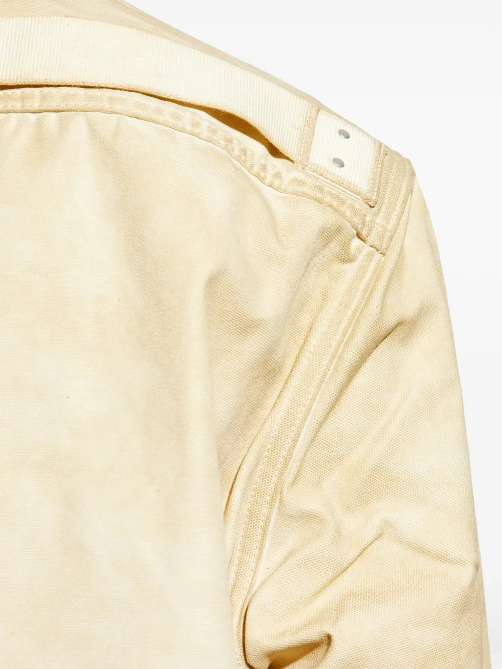 RICK OWENS DRKSHDW Woven Denim Shirt With Lace Beige