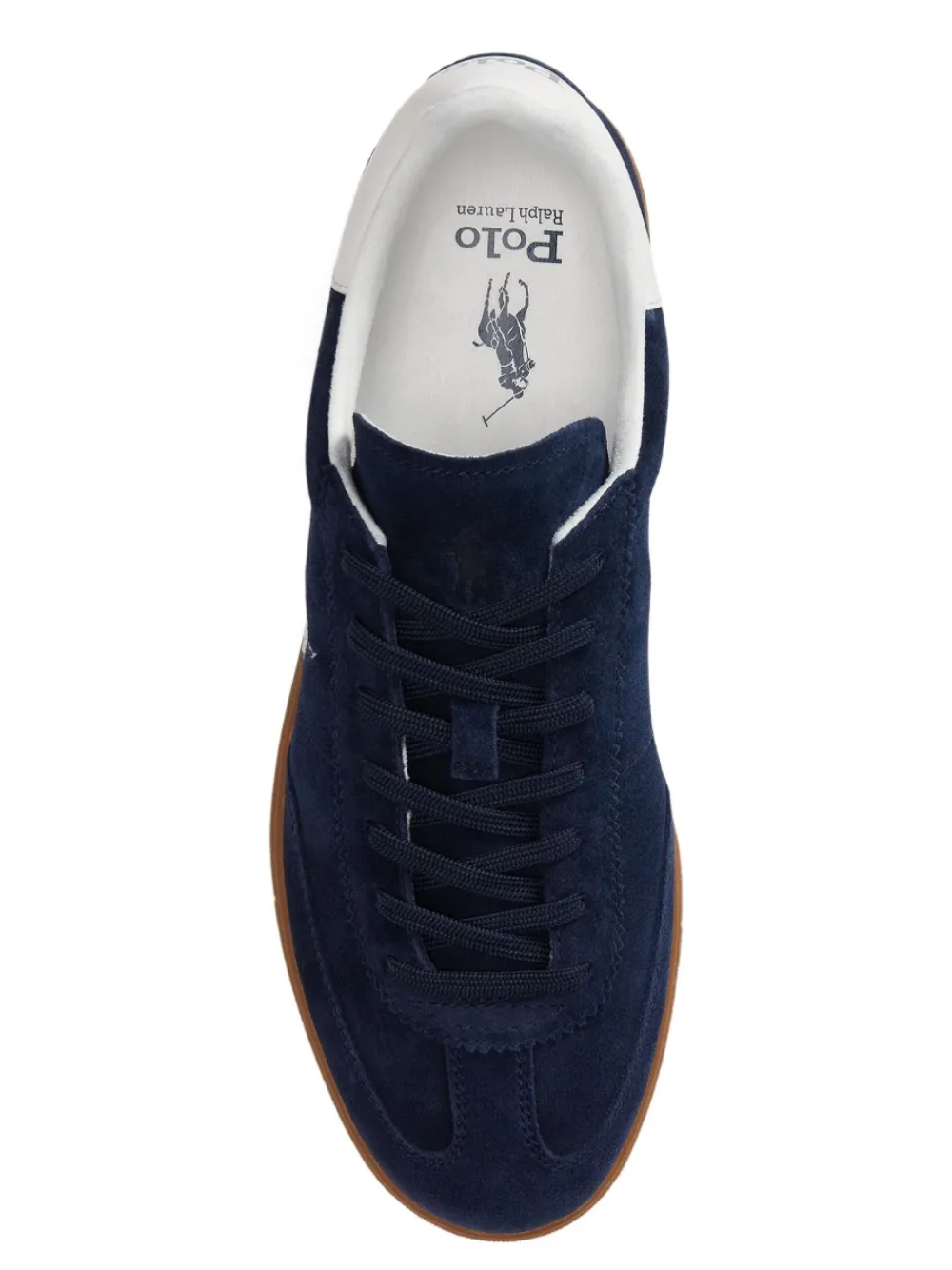 RALPH LAUREN Bedford Suede Sneaker Navy/Deckwash White