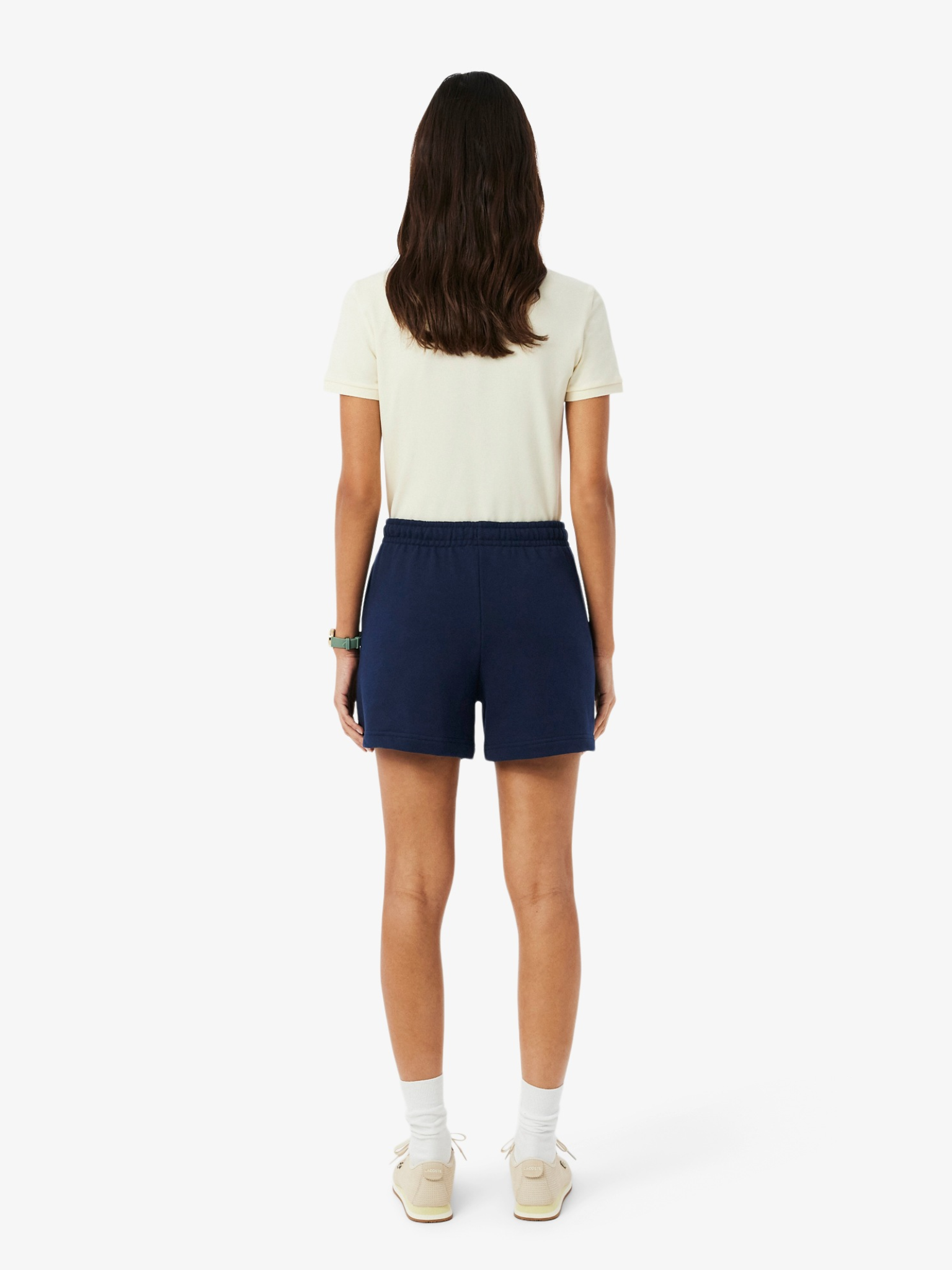LACOSTE WOMEN Fleece Shorts Midnight Blue