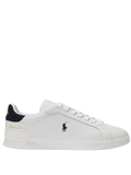 RALPH LAUREN Heritage Court II Leather Sneakers White/Hunter Navy