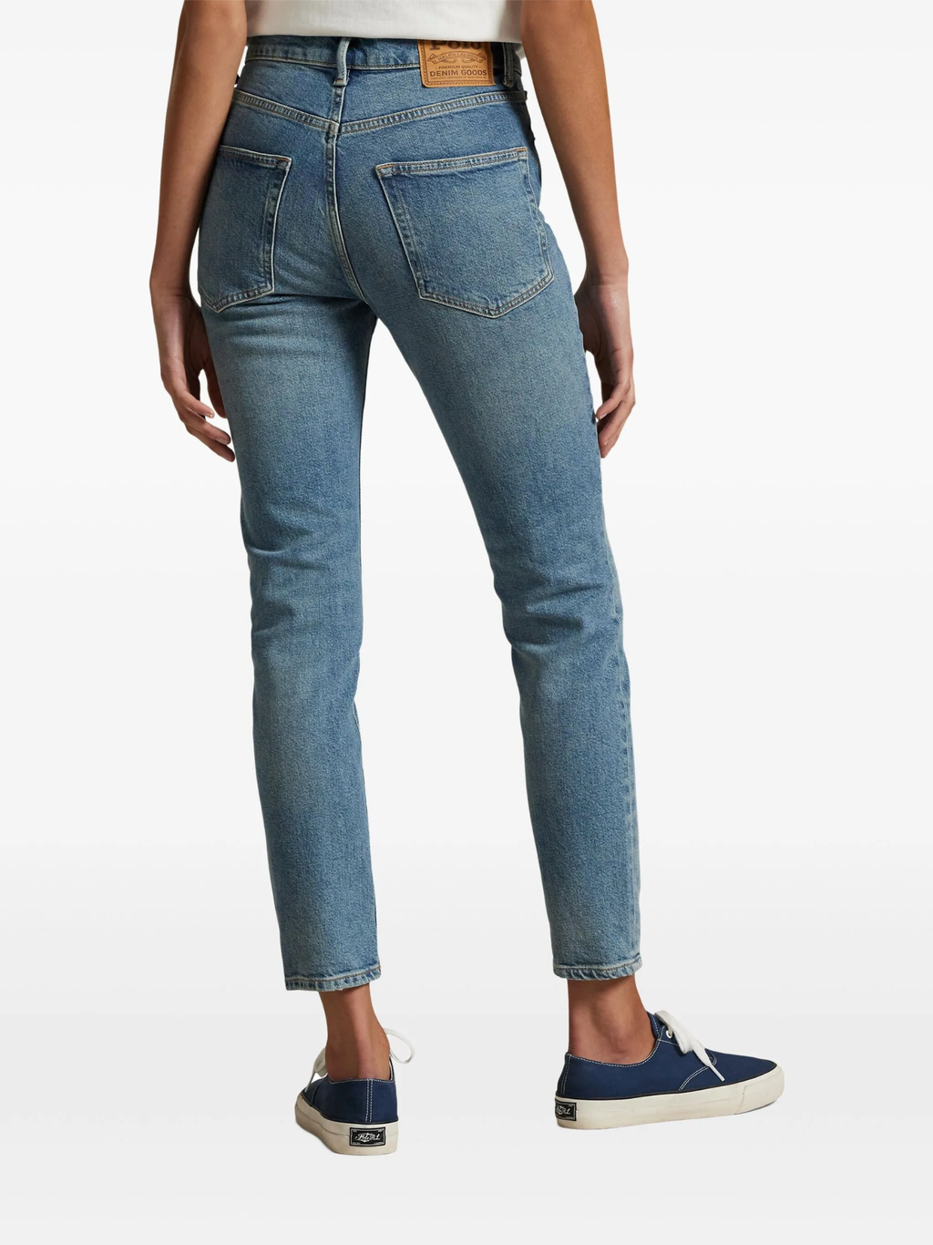 RALPH LAUREN WOMEN High Rise Super-slim Jeans Antares Wash