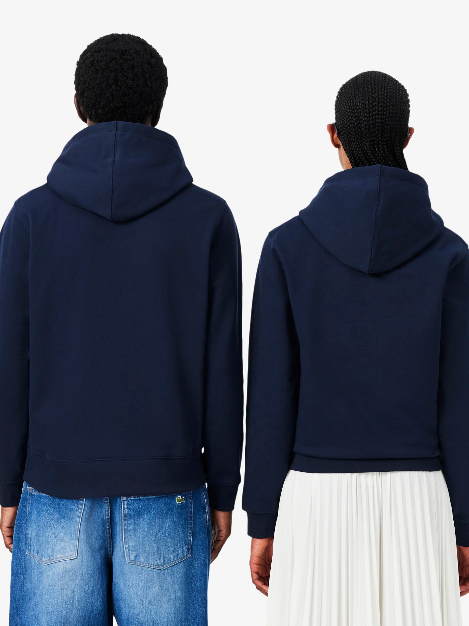 LACOSTE Embossed Branding Hoodie Midnight Blue