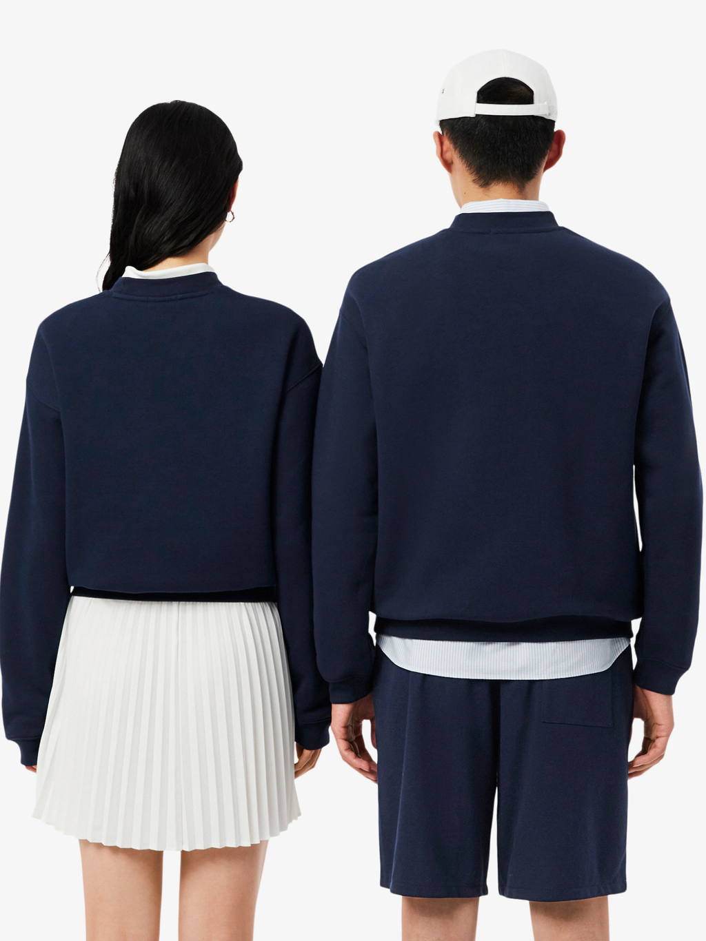 LACOSTE Loose Fit Heavy Fleece Sweatshirt Midnight Blue