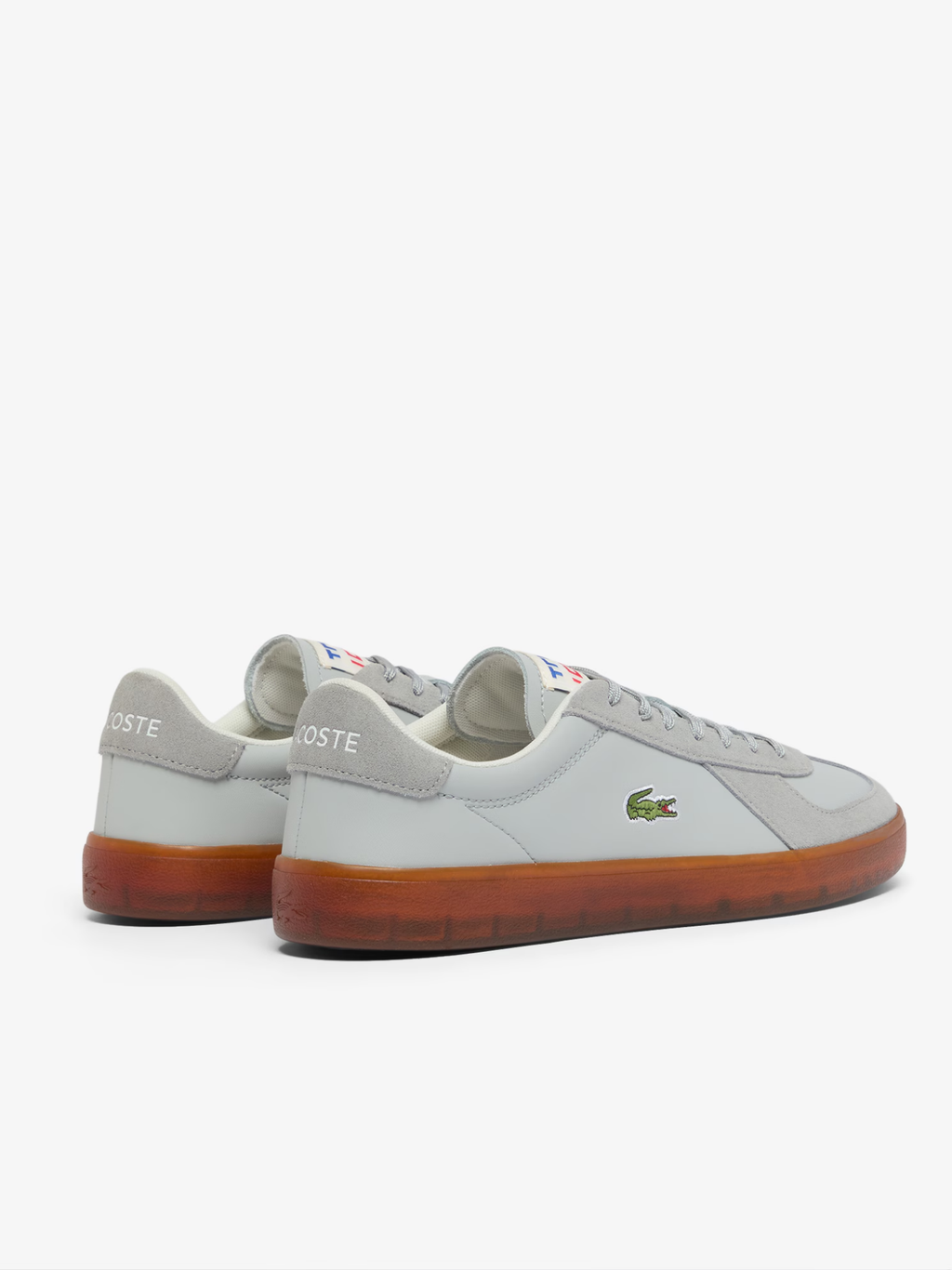 LACOSTE Baseshot Pro Leather Sneakers Light Grey