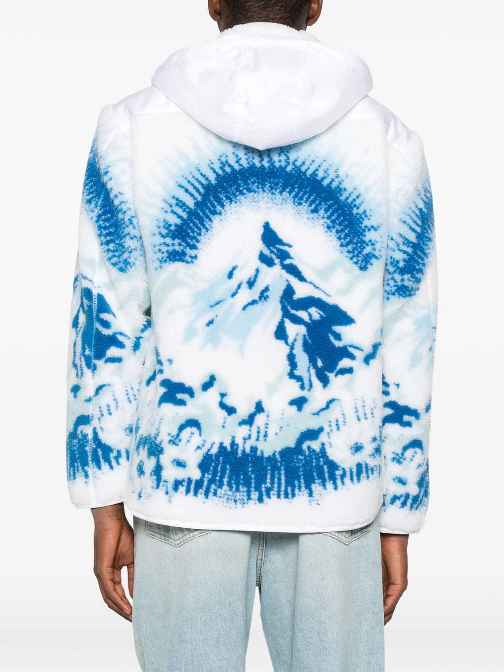 CASABLANCA Hooded Fleece Jacket White