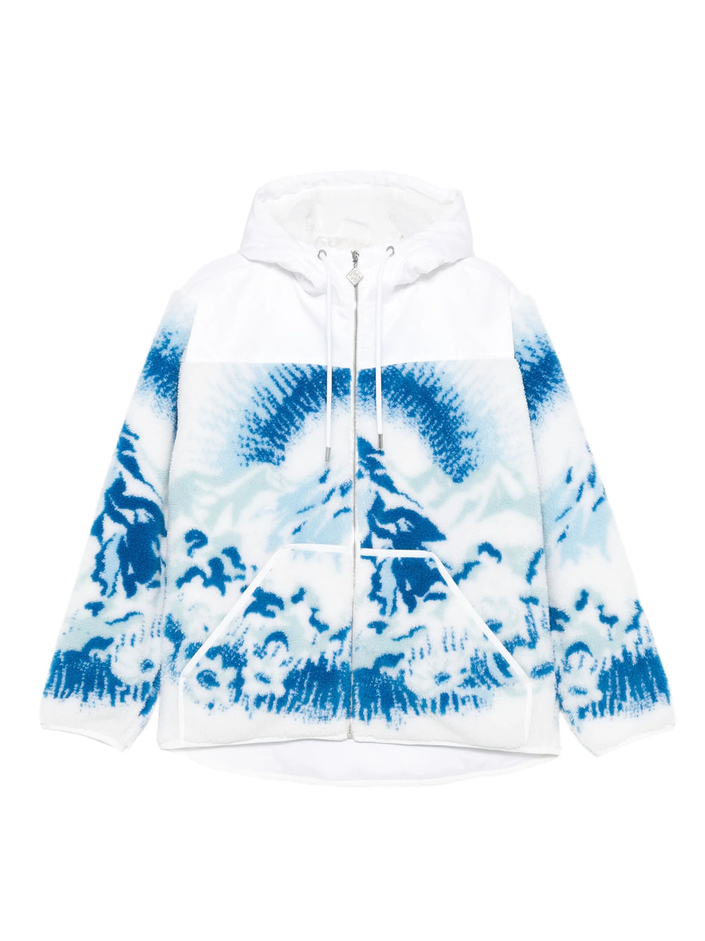 CASABLANCA Hooded Fleece Jacket White