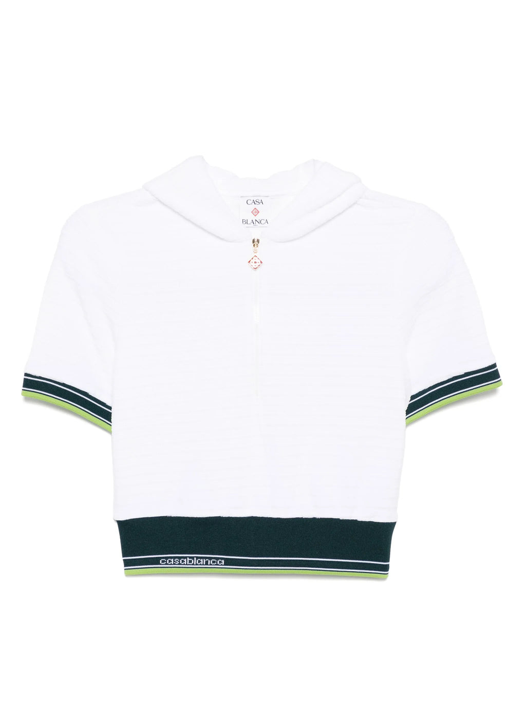 CASABLANCA WOMEN Hippie Tennis Hood Top White
