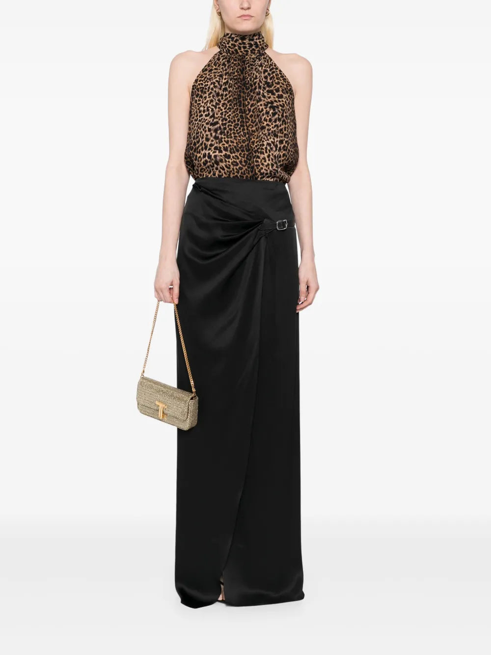 TOM FORD WOMEN Silk Skirt Black