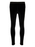 TOM FORD WOMEN Logo Stretch Velvet Leggings Black