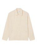 LACOSTE Linen Blend Overshirt Beige