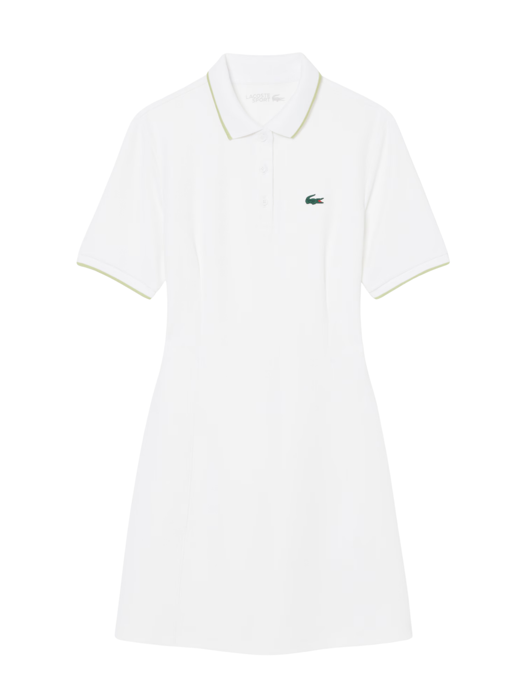 LACOSTE WOMEN Ultra Dry Trim Accent Golf Dress White