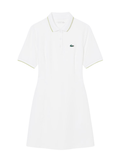 LACOSTE WOMEN Ultra Dry Trim Accent Golf Dress White