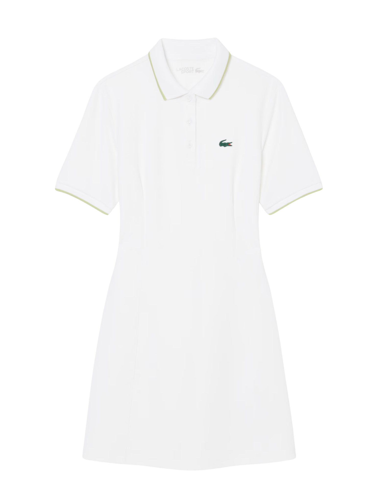 LACOSTE WOMEN Ultra Dry Trim Accent Golf Dress White