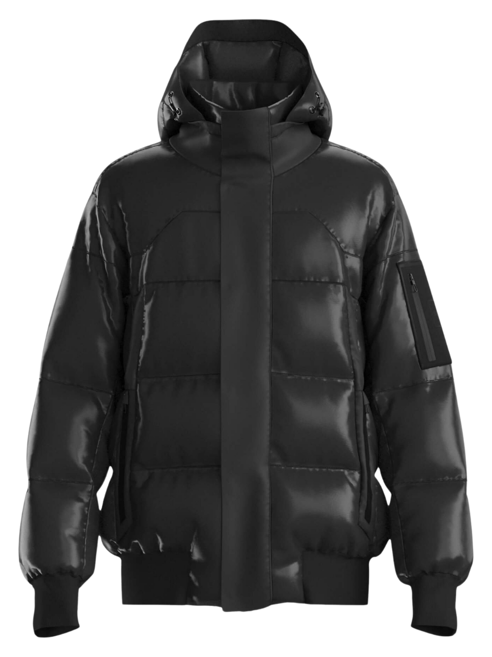 BOSS Long-sleeved Down Jacket Black