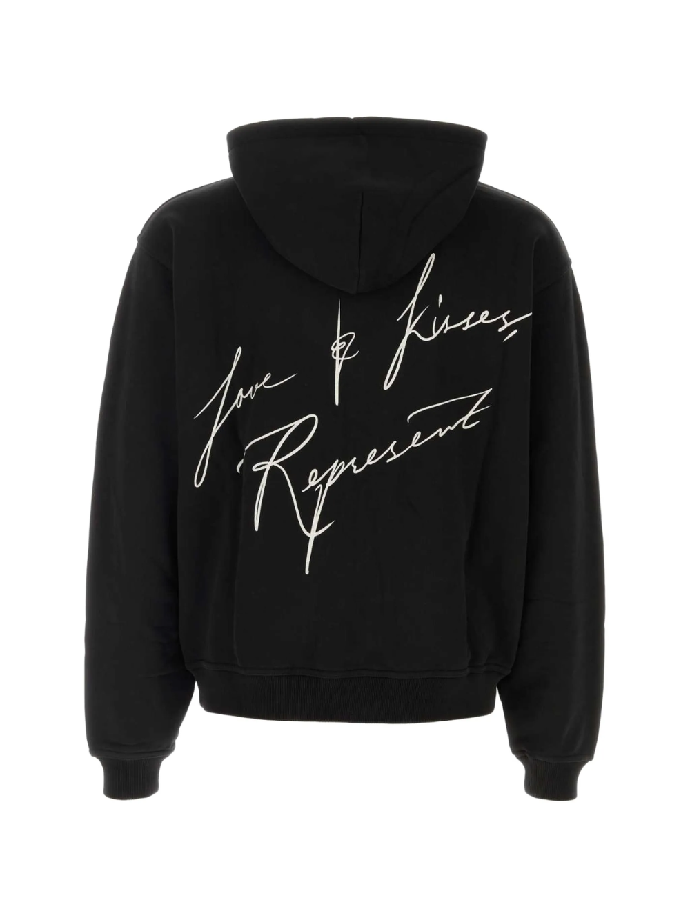 REPRESENT Love And Kisses Zip-Through Hoodie Jet Black