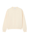 LACOSTE Loose Fit Embroidered Sweatshirt Beige