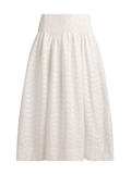 RALPH LAUREN WOMEN Cotton Eyelet Maxi Skirt White