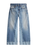 RALPH LAUREN WOMEN Wide-Leg Crop Jeans Pinero Wash