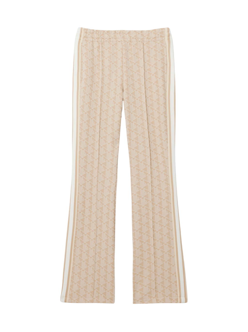 LACOSTE WOMEN Flared Monogram Sweatpants Beige
