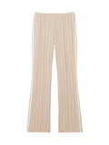 LACOSTE WOMEN Flared Monogram Sweatpants Beige
