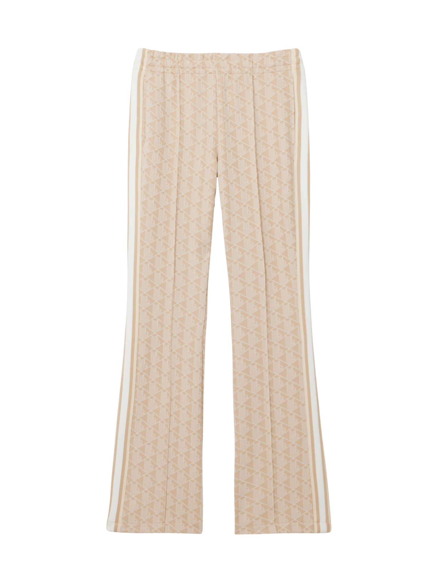 LACOSTE WOMEN Flared Monogram Sweatpants Beige