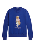 RALPH LAUREN WOMEN Polo Bear Lightweight Fleece Crewneck Gala Blue