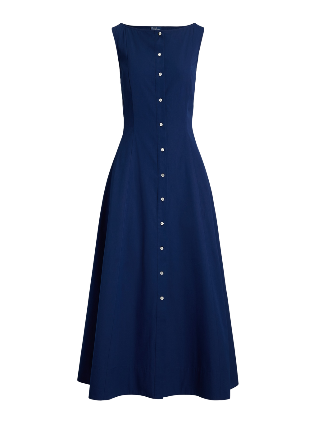 RALPH LAUREN WOMEN Panelled Cotton Dress East Side Royal