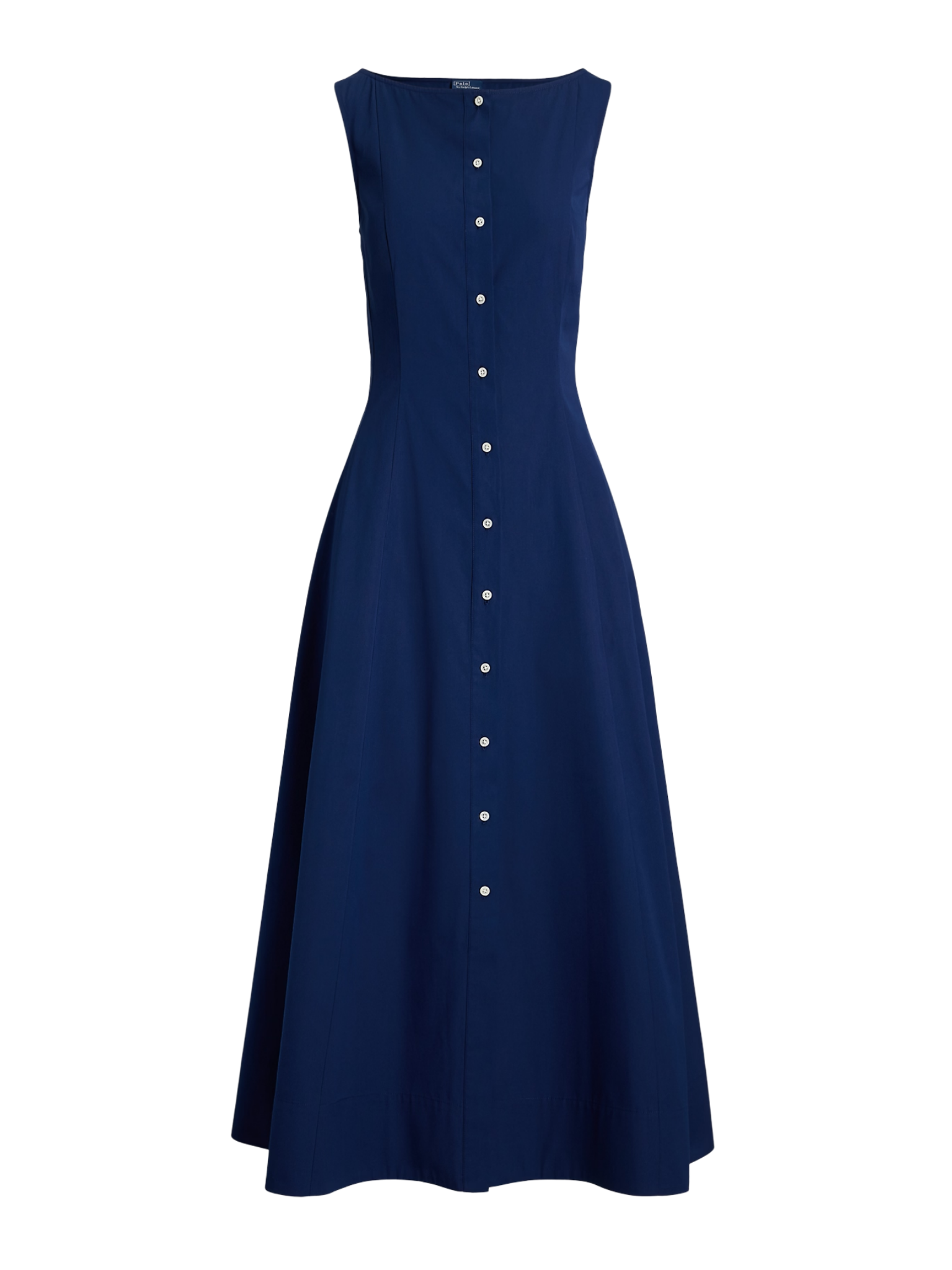 RALPH LAUREN WOMEN Panelled Cotton Dress East Side Royal