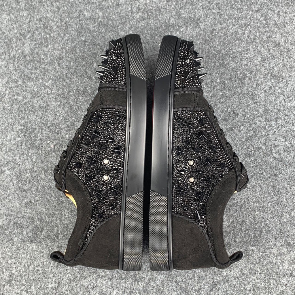 CL Astroloubi Strass Eternity ‘Black Suede/Comète Strass’
