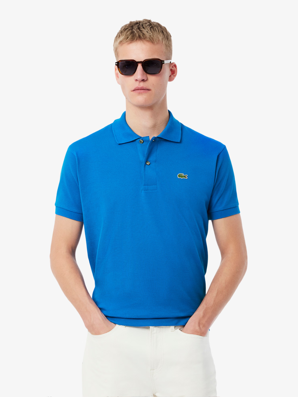 LACOSTE Classic Fit L.12.12 Original Polo Shirt Denim Blue
