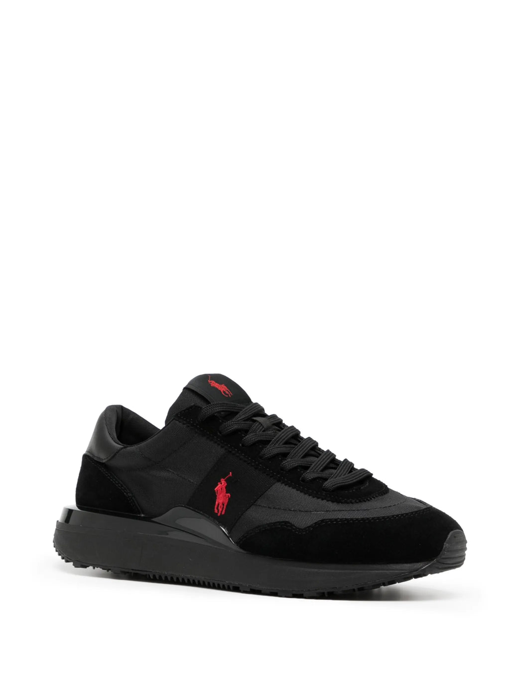 RALPH LAUREN Train 89 Panelled Trainers Triple Black