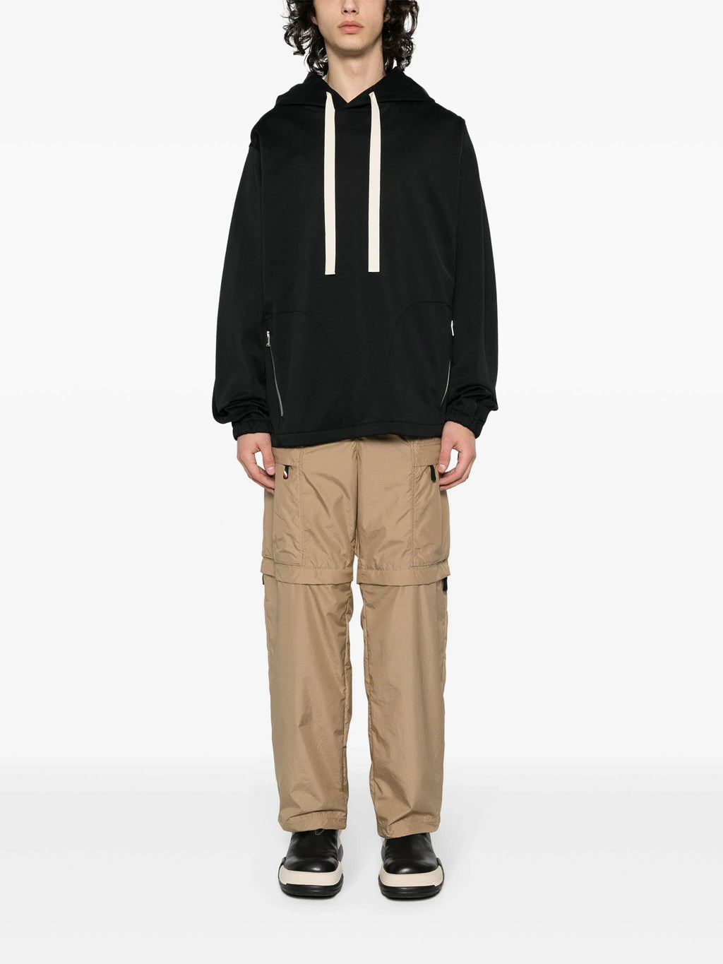 MONCLER GRENOBLE Ripstop Straight Trousers Beige