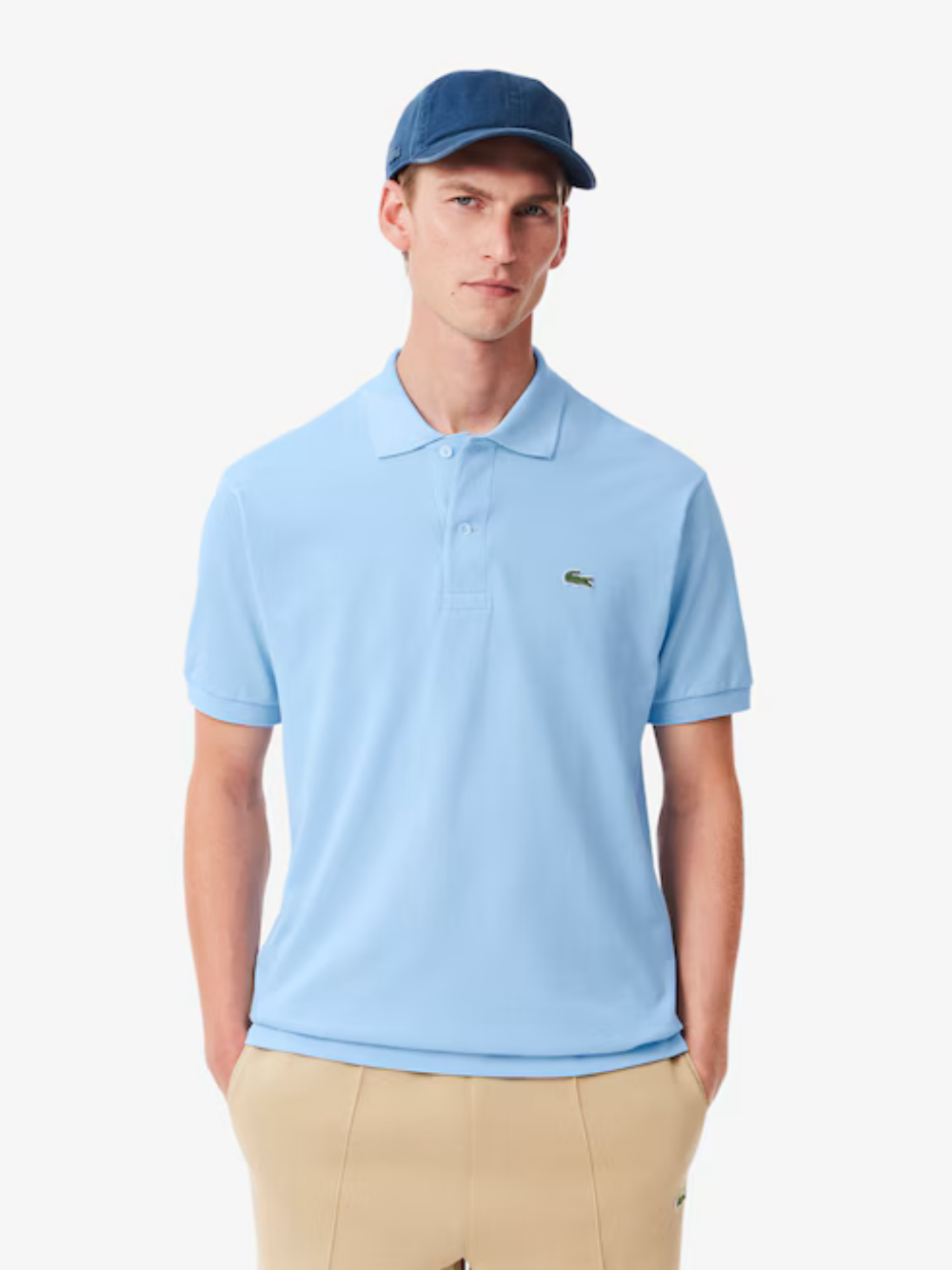 LACOSTE Classic Fit L.12.12 Original Polo Shirt Pale Blue