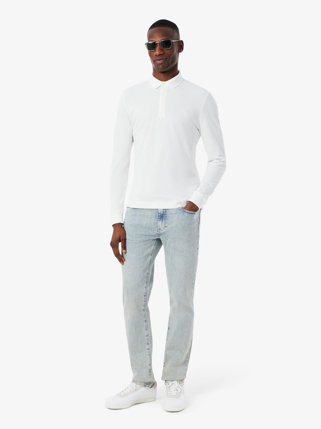 LACOSTE 5 Pocket Slim Fit Indigo Jeans Light Blue