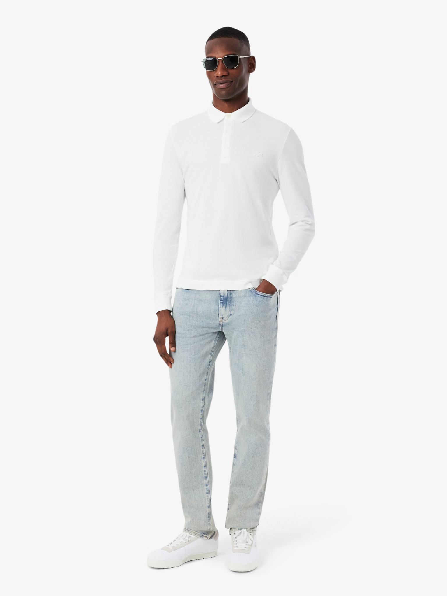 LACOSTE 5 Pocket Slim Fit Indigo Jeans Light Blue