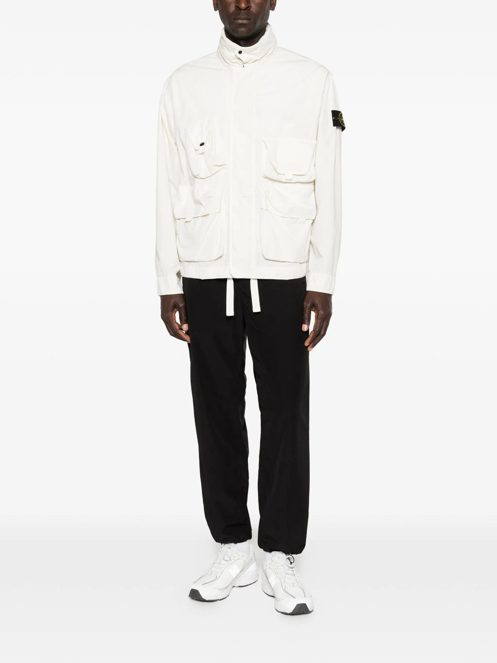 STONE ISLAND Pocket Zip Jacket White