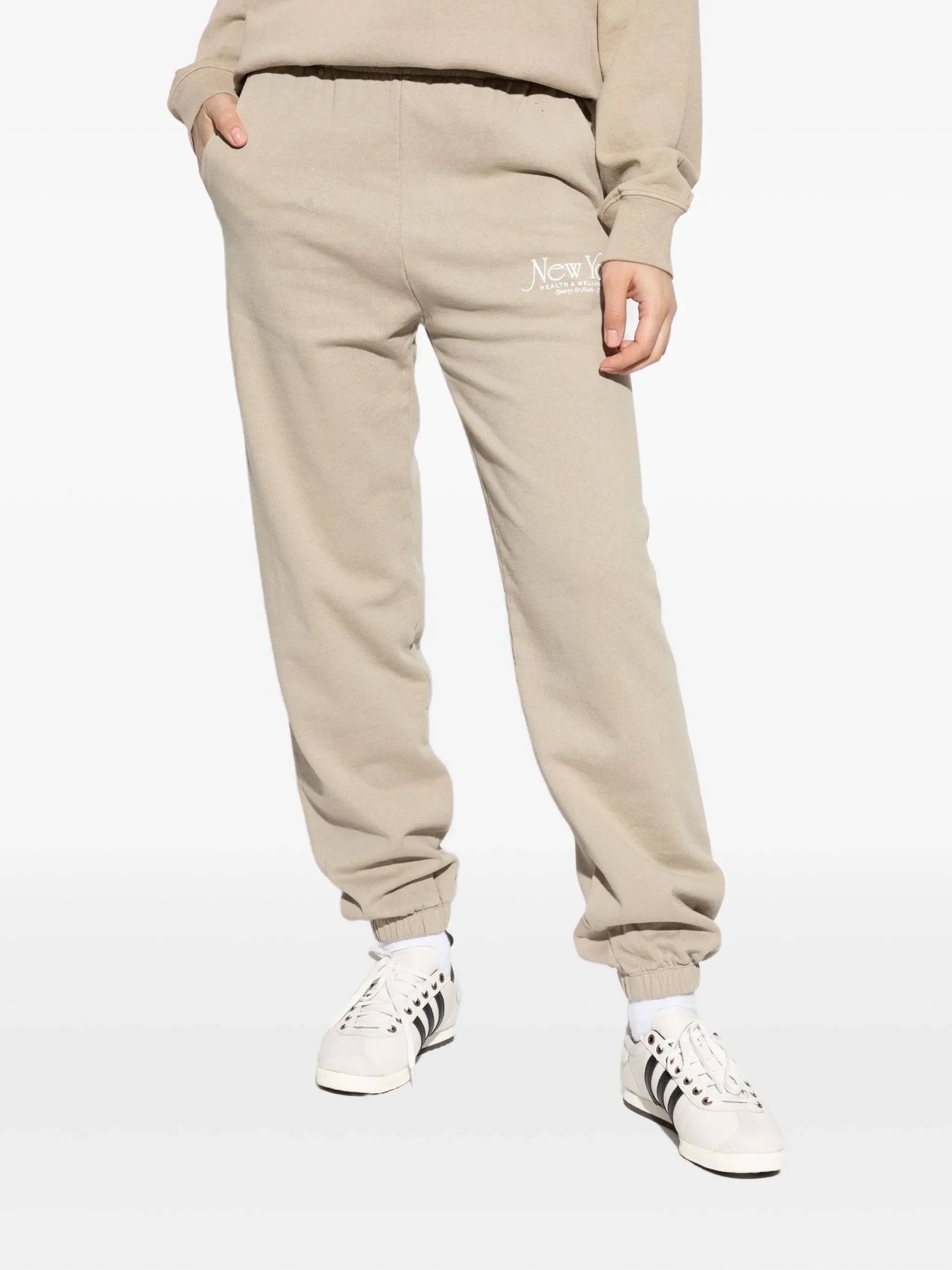 SPORTY & RICH WOMEN NY 94 Sweatpants Elephant/White
