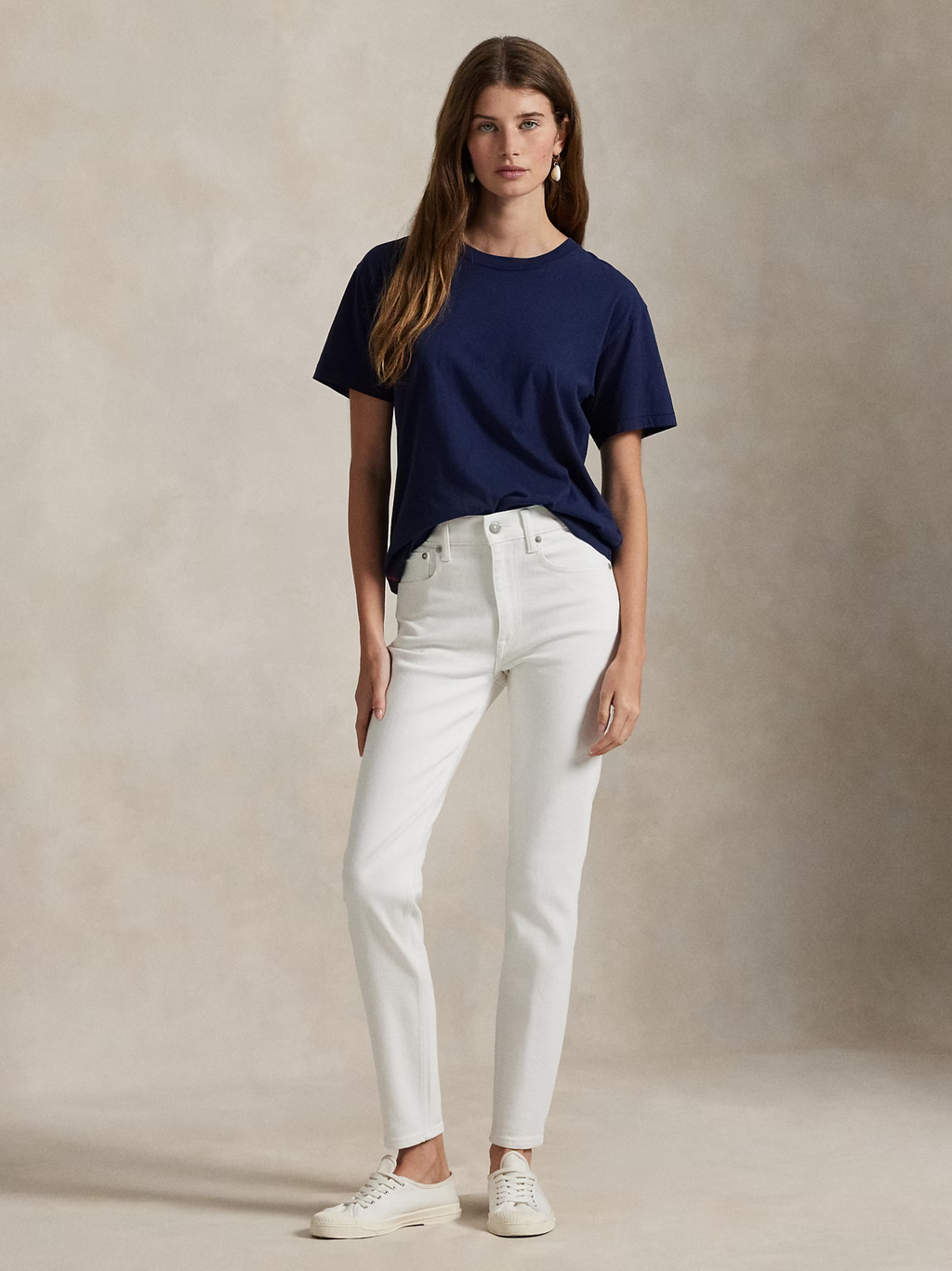RALPH LAUREN WOMEN Mid-Rise Super-Slim Jeans Amesbury Wash