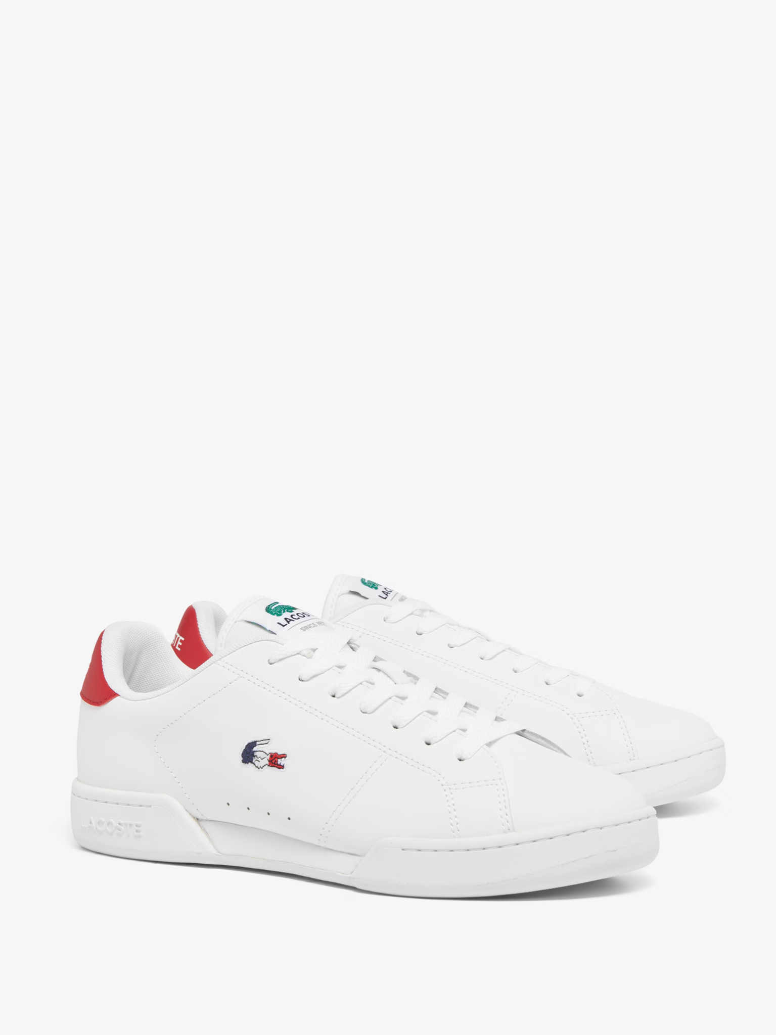 LACOSTE Carnaby Cup Leather Sneakers White/Navy/Red