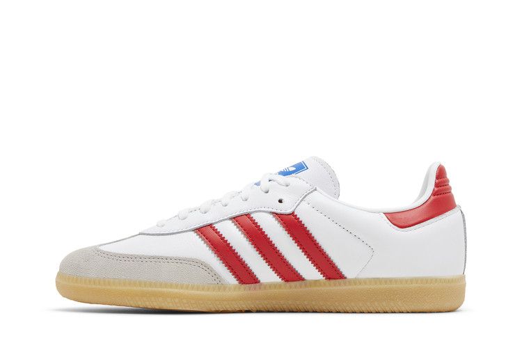 adidas Samba OG Cloud White Collegiate Red Gum (GS)