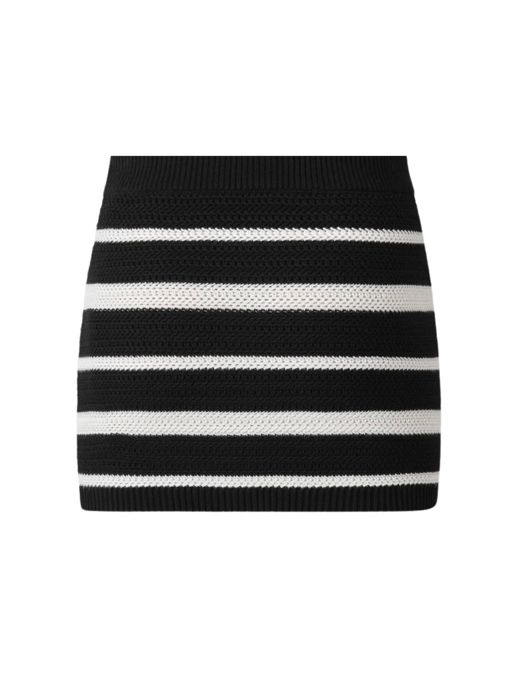 AMIRI WOMEN MA Striped Mini Skirt Black