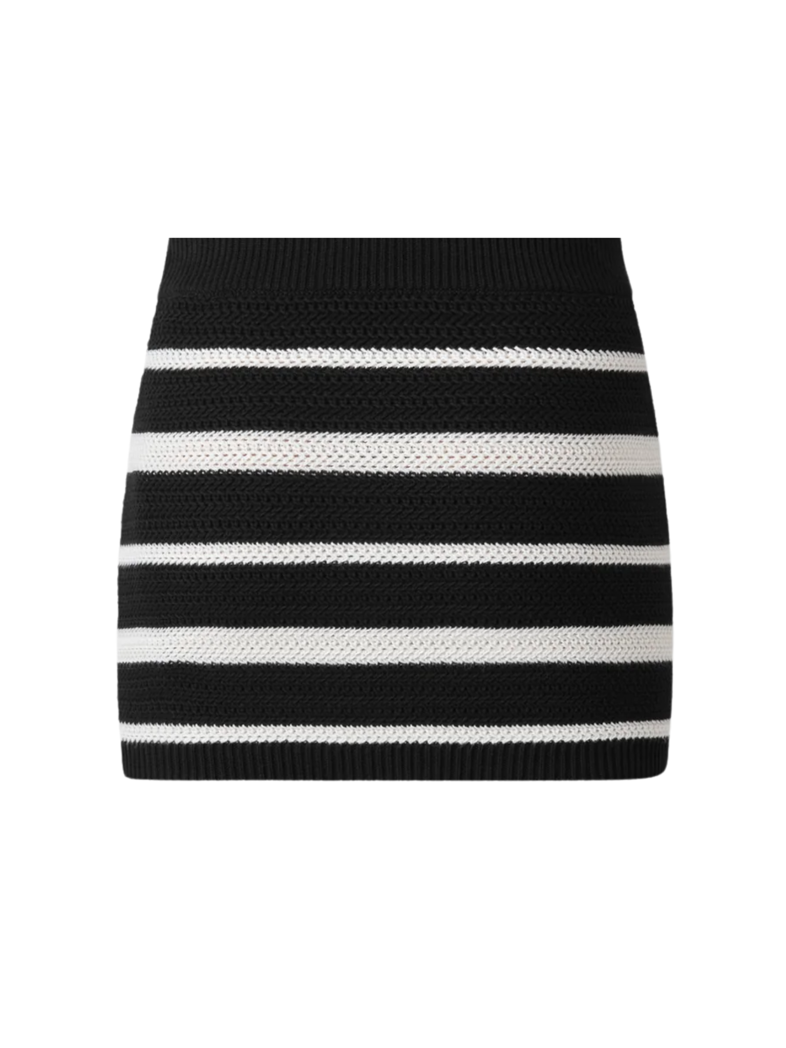 AMIRI WOMEN MA Striped Mini Skirt Black