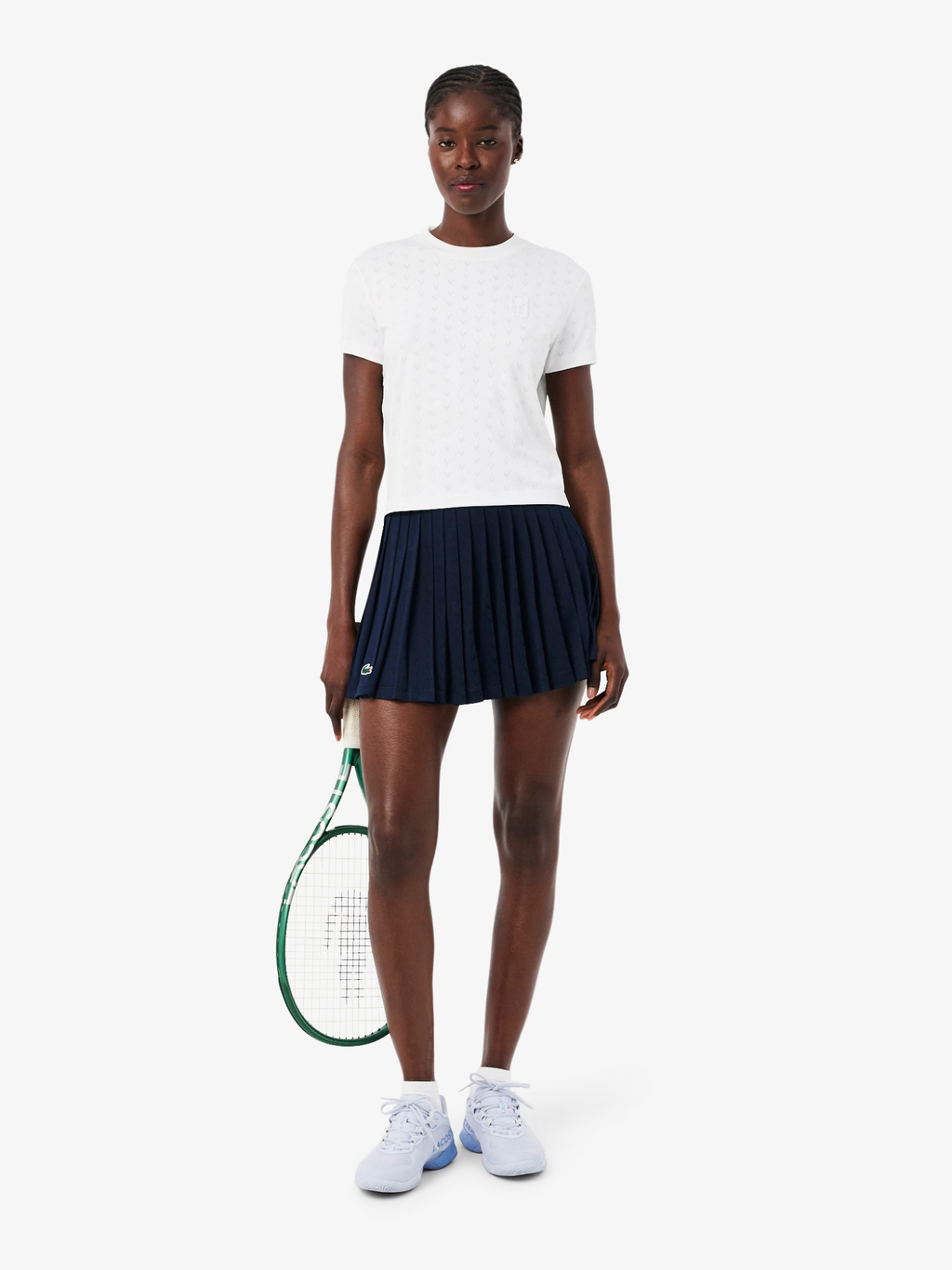 LACOSTE WOMEN Tennis Slim Fit Ultra Dry T-shirt White