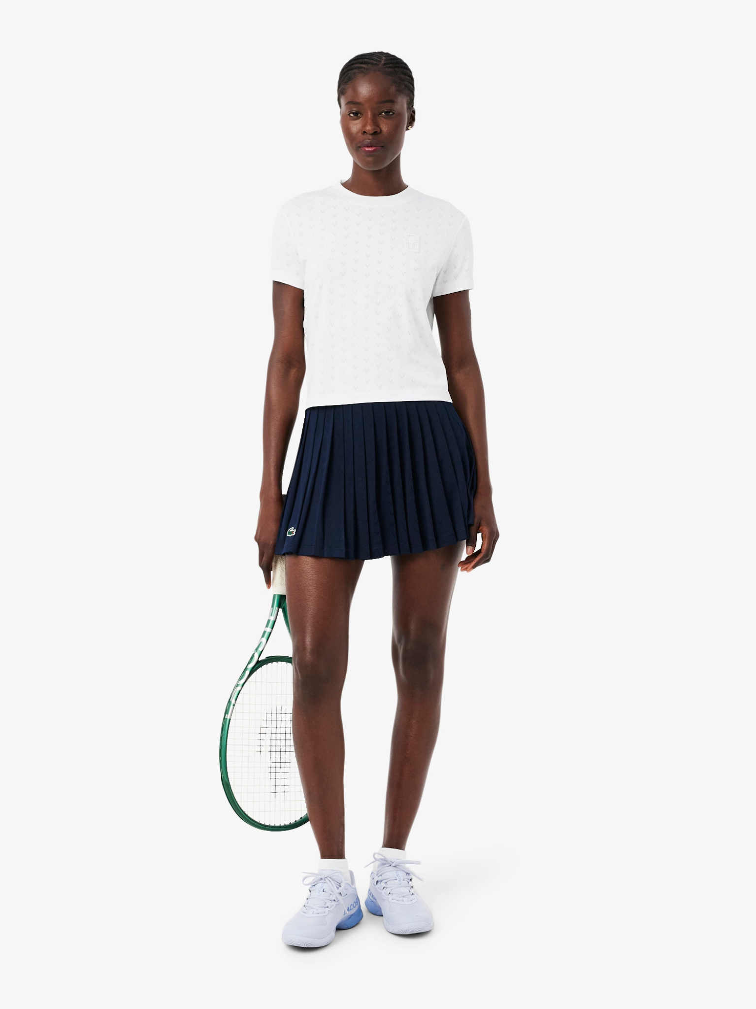 LACOSTE WOMEN Tennis Slim Fit Ultra Dry T-shirt White