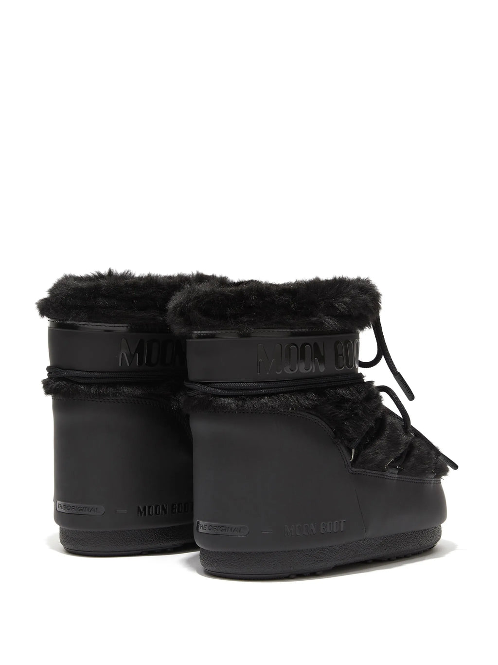 MOON BOOT Icon Low Faux-fur Boots Black
